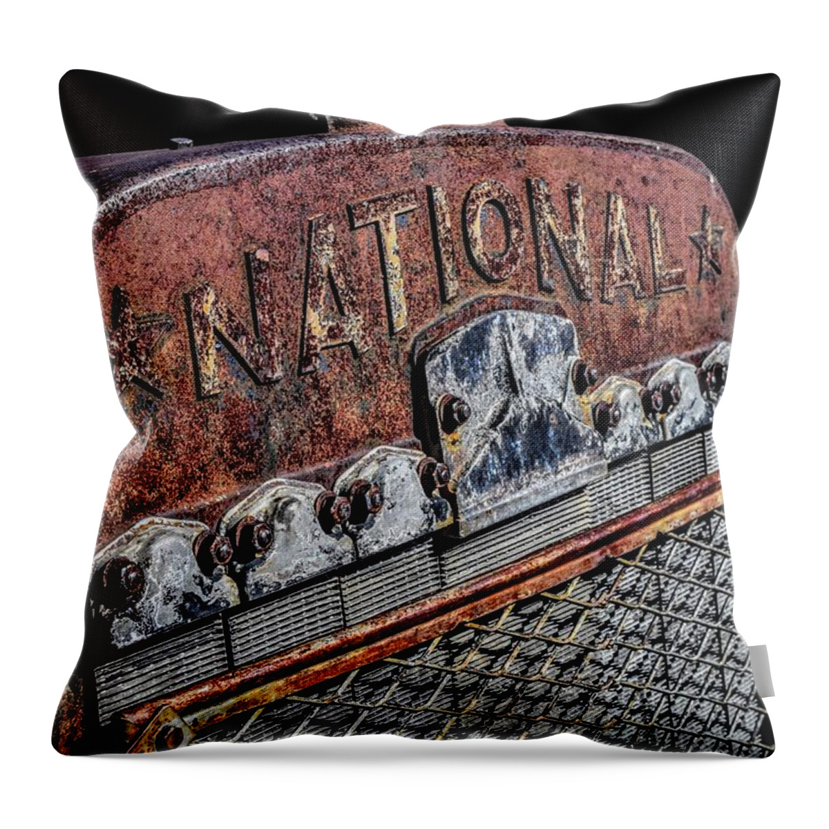 National Throw Pillow featuring the photograph National Rust by Michael Brungardt