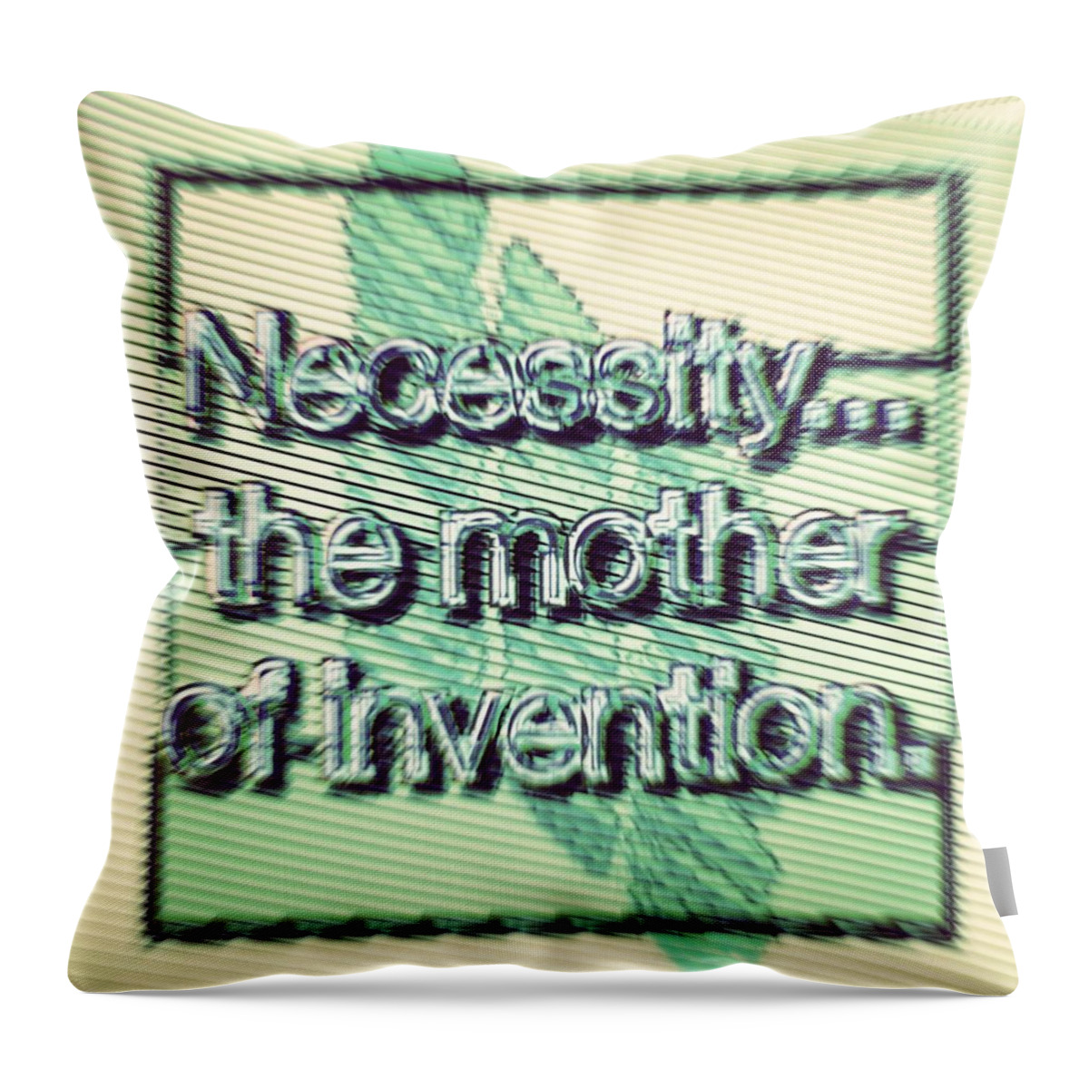 Necessity Throw Pillow featuring the digital art Necessity... by Marko Sabotin
