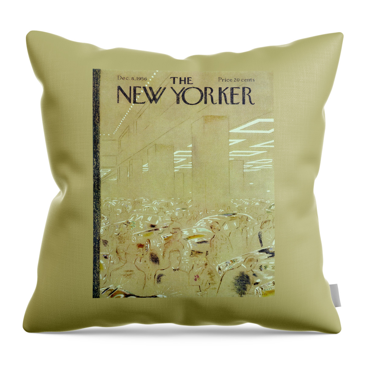 New Yorker December 8 1956 Throw Pillow