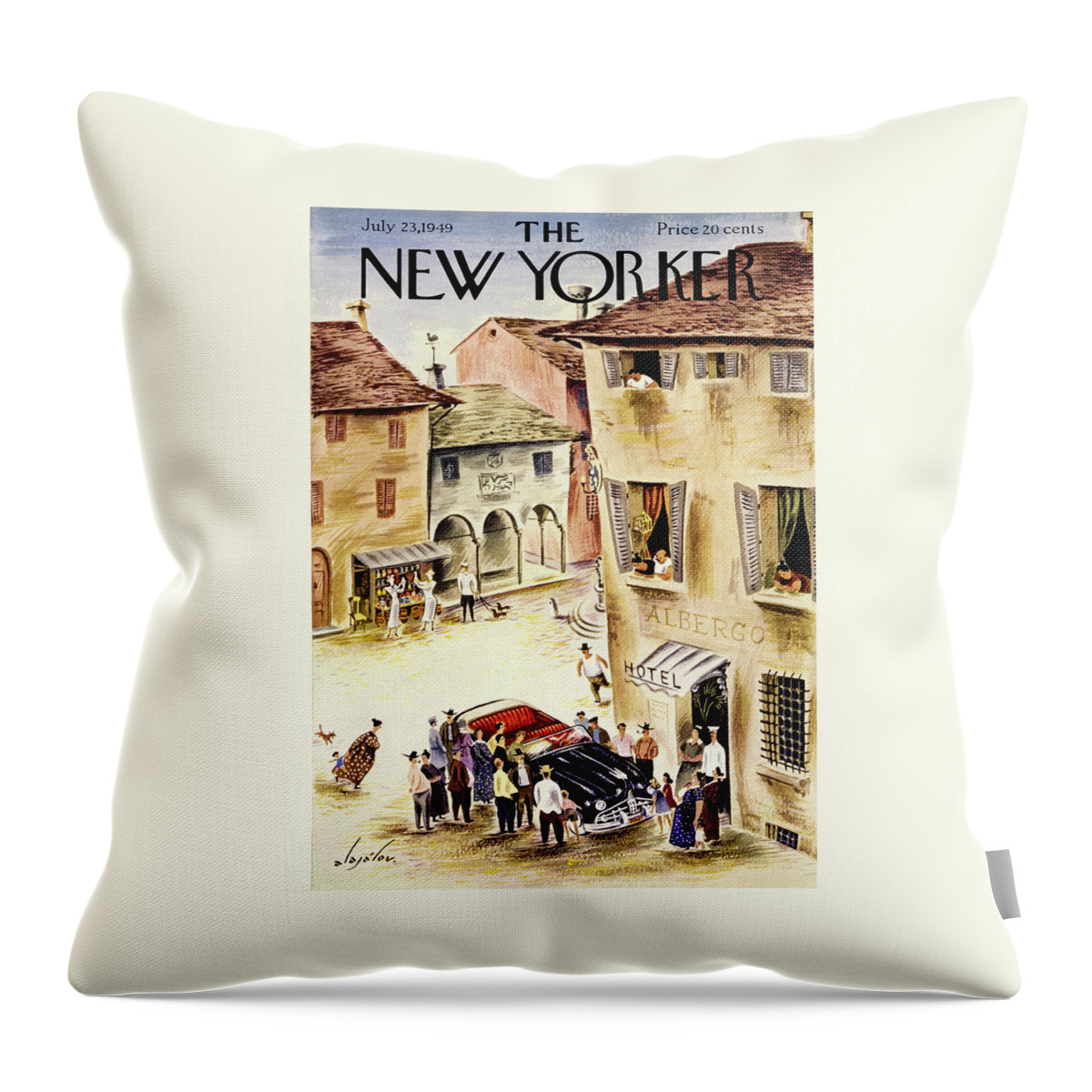 New Yorker July 23 1949 Throw Pillow