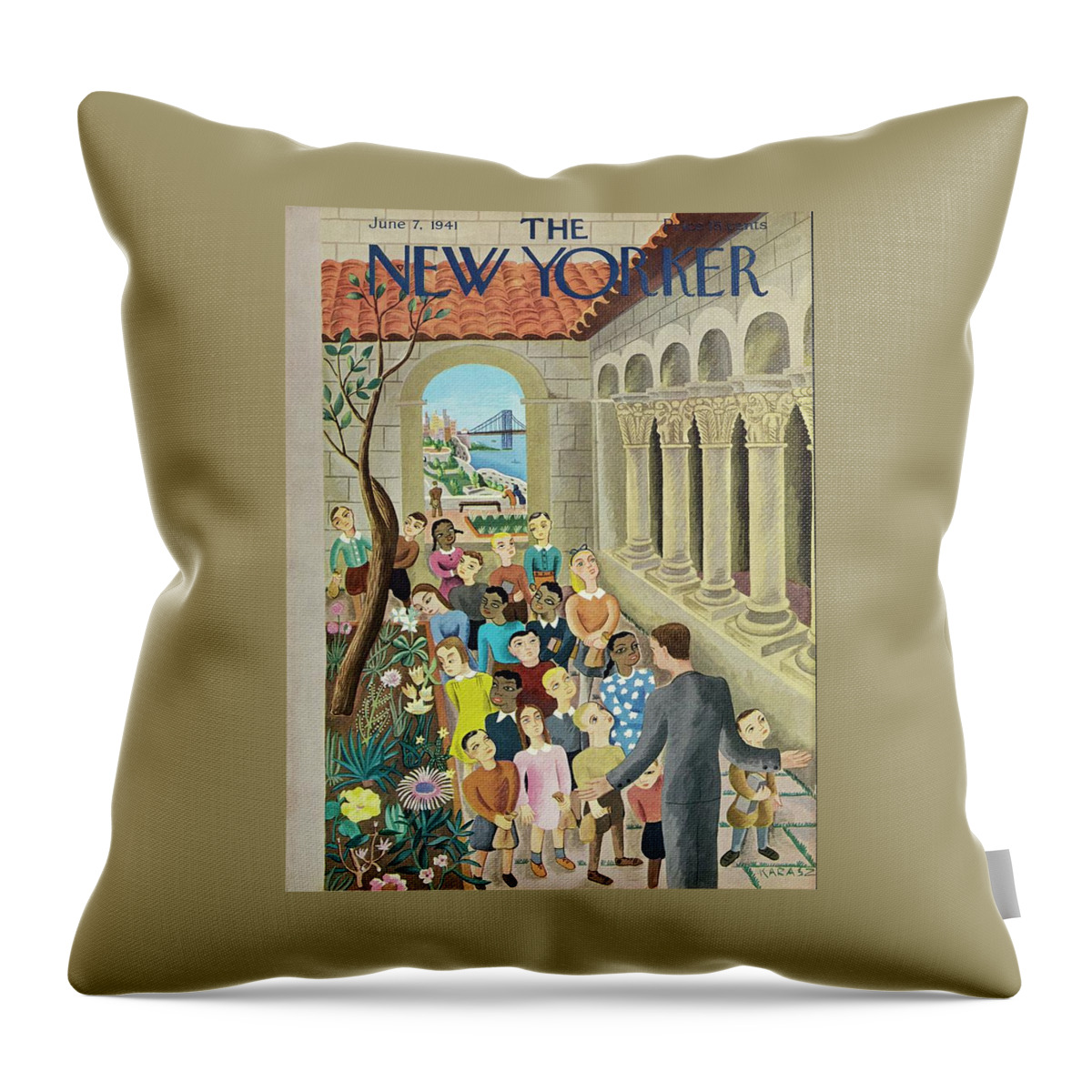New Yorker June 7 1941 Throw Pillow