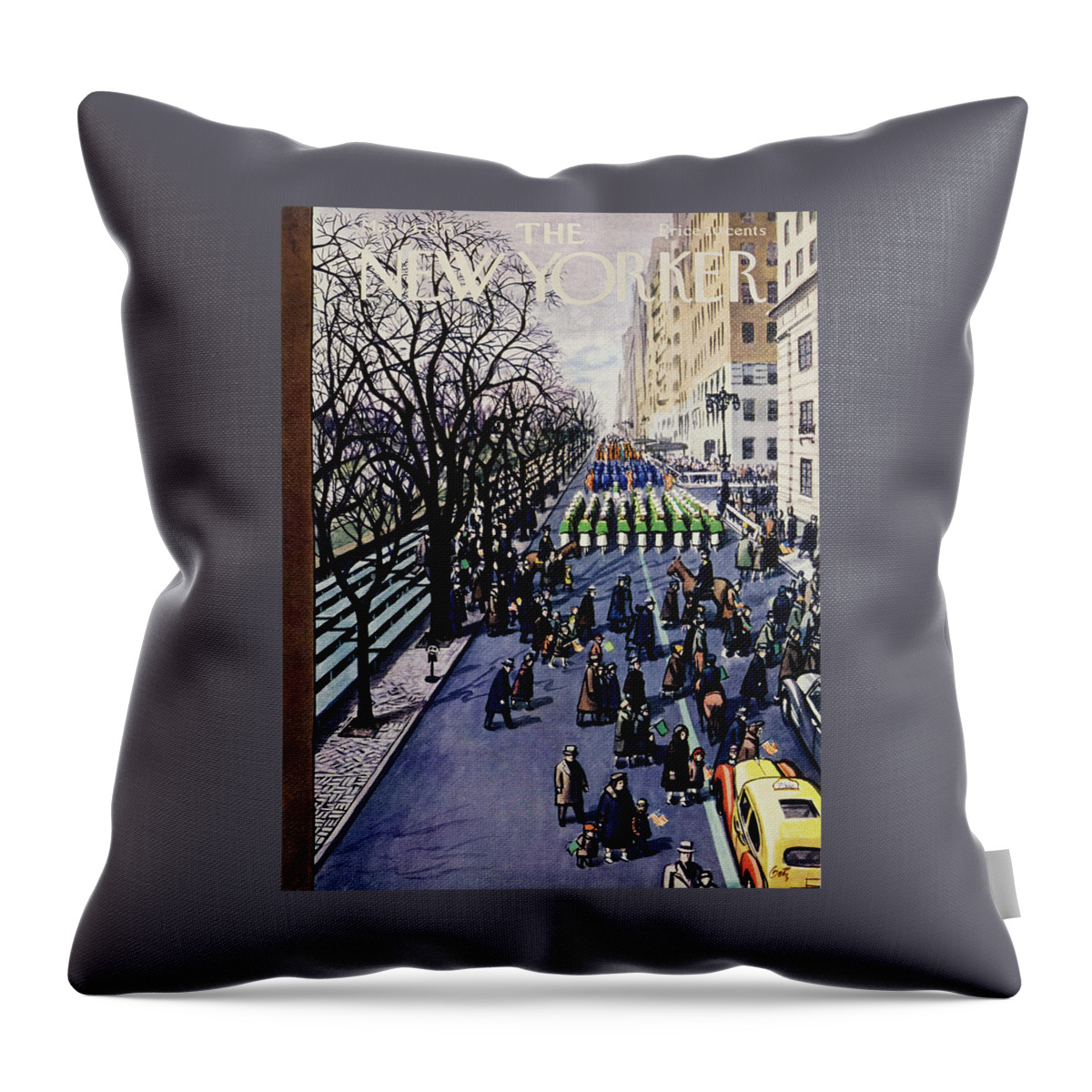 New Yorker March 14 1953 Throw Pillow
