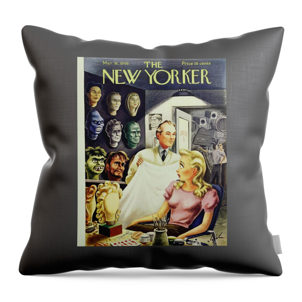 New Yorker March 16 1946 Throw Pillow