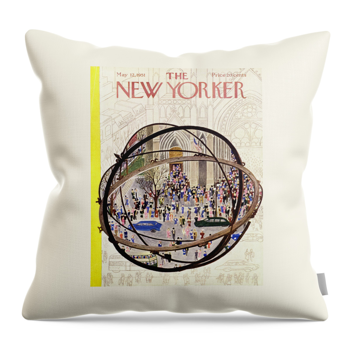 New Yorker May 12 1951 Throw Pillow