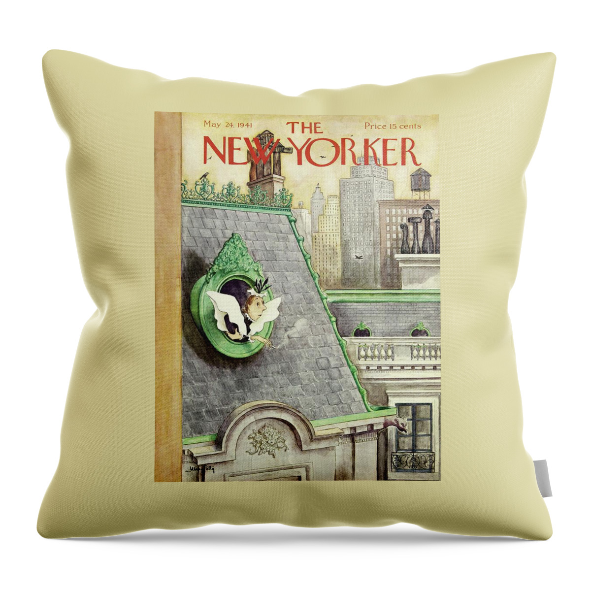 New Yorker May 24 1941 Throw Pillow