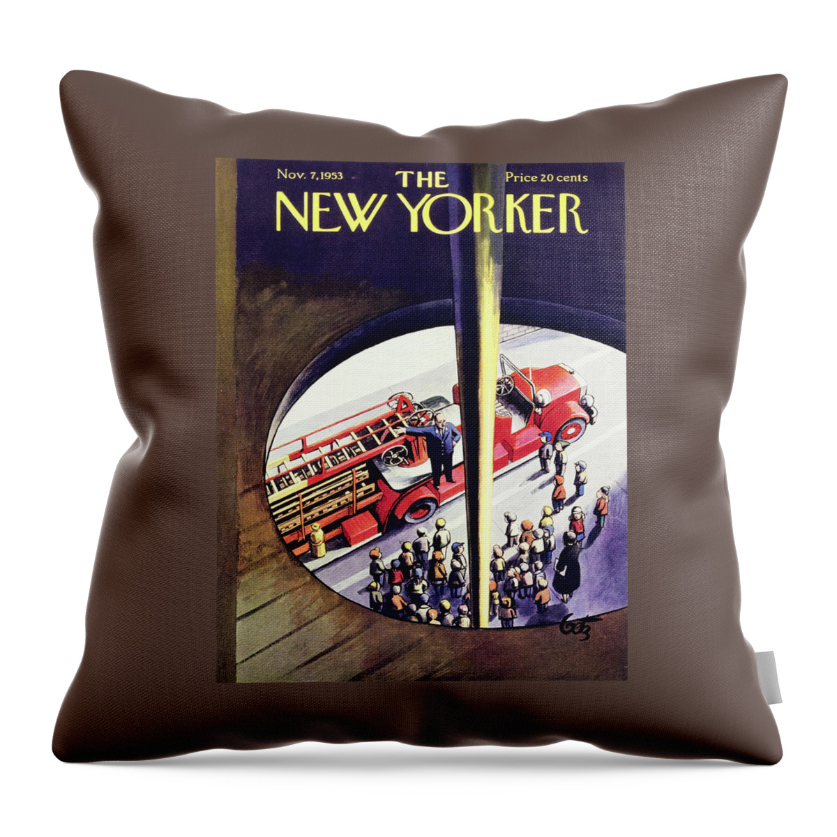 New Yorker November 7 1953 Throw Pillow