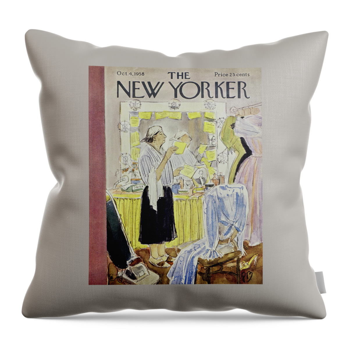 New Yorker October 4 1958 Throw Pillow