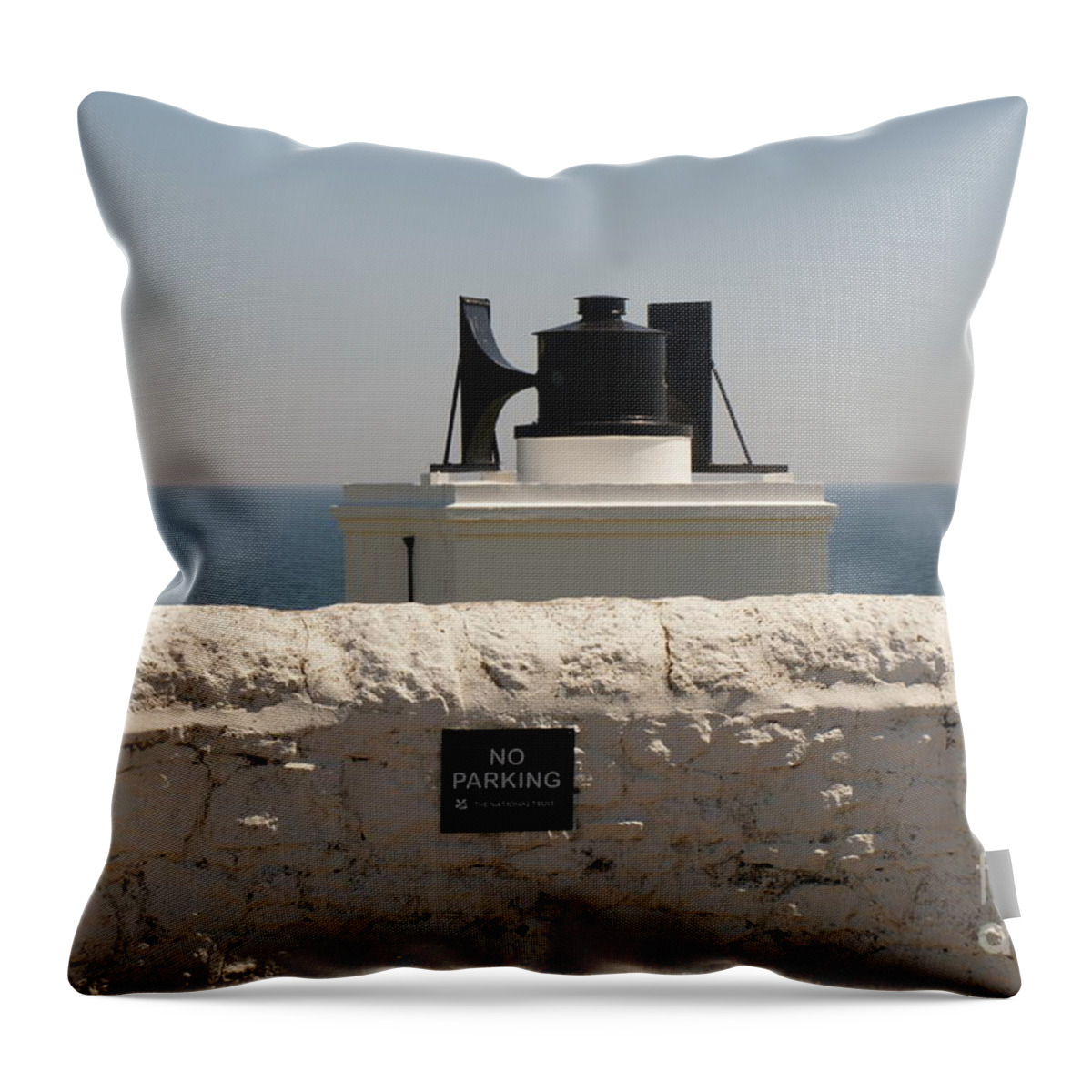 Foghorn Throw Pillow featuring the photograph No Parking. by Elena Perelman