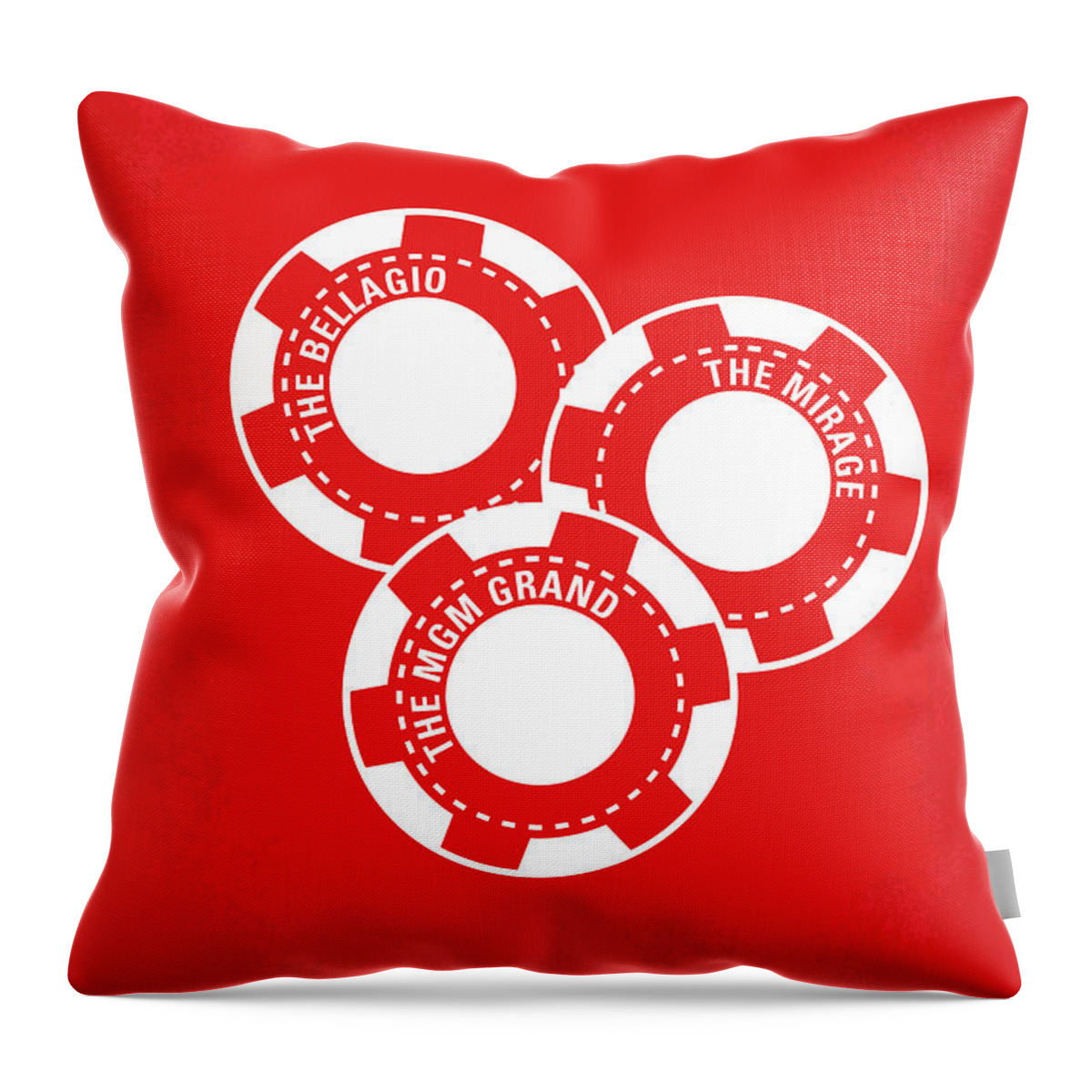 Oceans 11 Throw Pillow featuring the digital art No056 My Oceans 11 minimal movie poster by Chungkong Art
