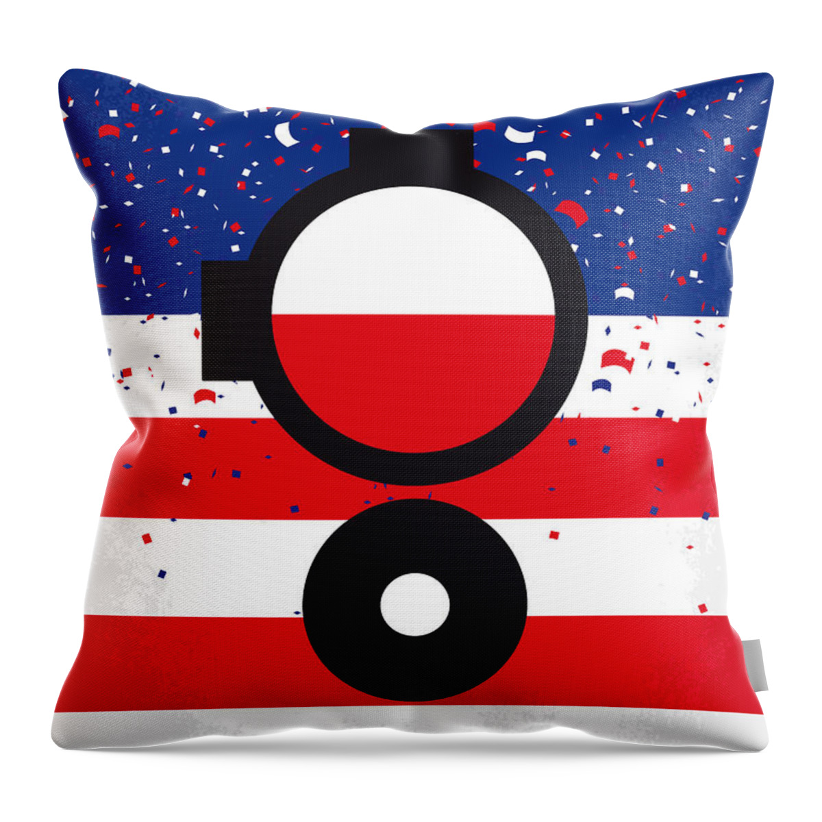 American Sniper Throw Pillow featuring the digital art No435 My American Sniper minimal movie poster by Chungkong Art