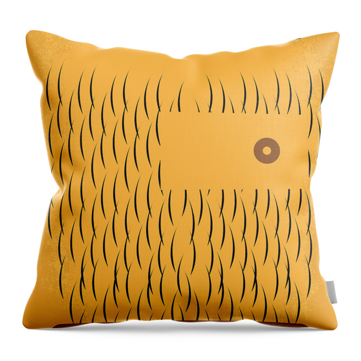 The Throw Pillow featuring the digital art No465 My The 40 Year Old Virgin minimal movie poster by Chungkong Art