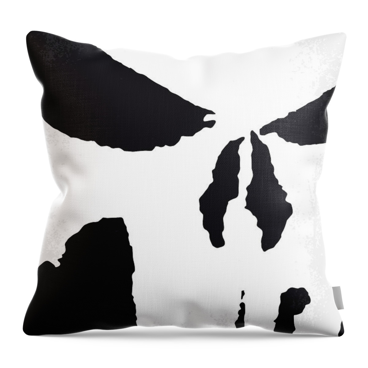 Punisher Throw Pillow featuring the digital art No676 My The Punisher minimal movie poster by Chungkong Art