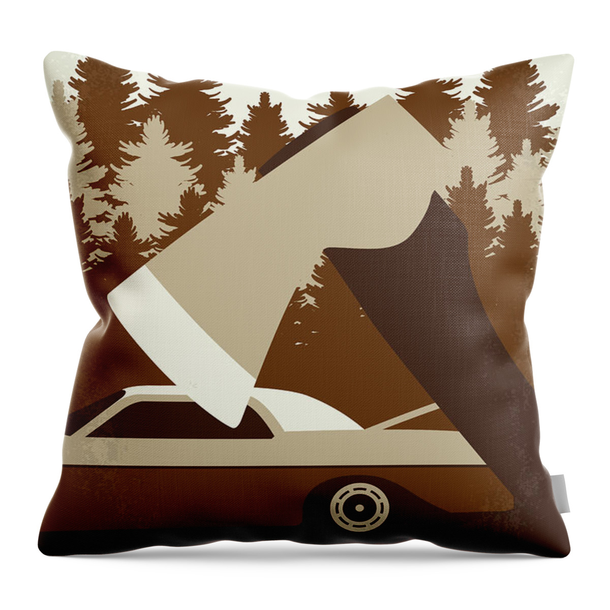 Uncle Buck Throw Pillow featuring the digital art No818 My Uncle Buck minimal movie poster by Chungkong Art