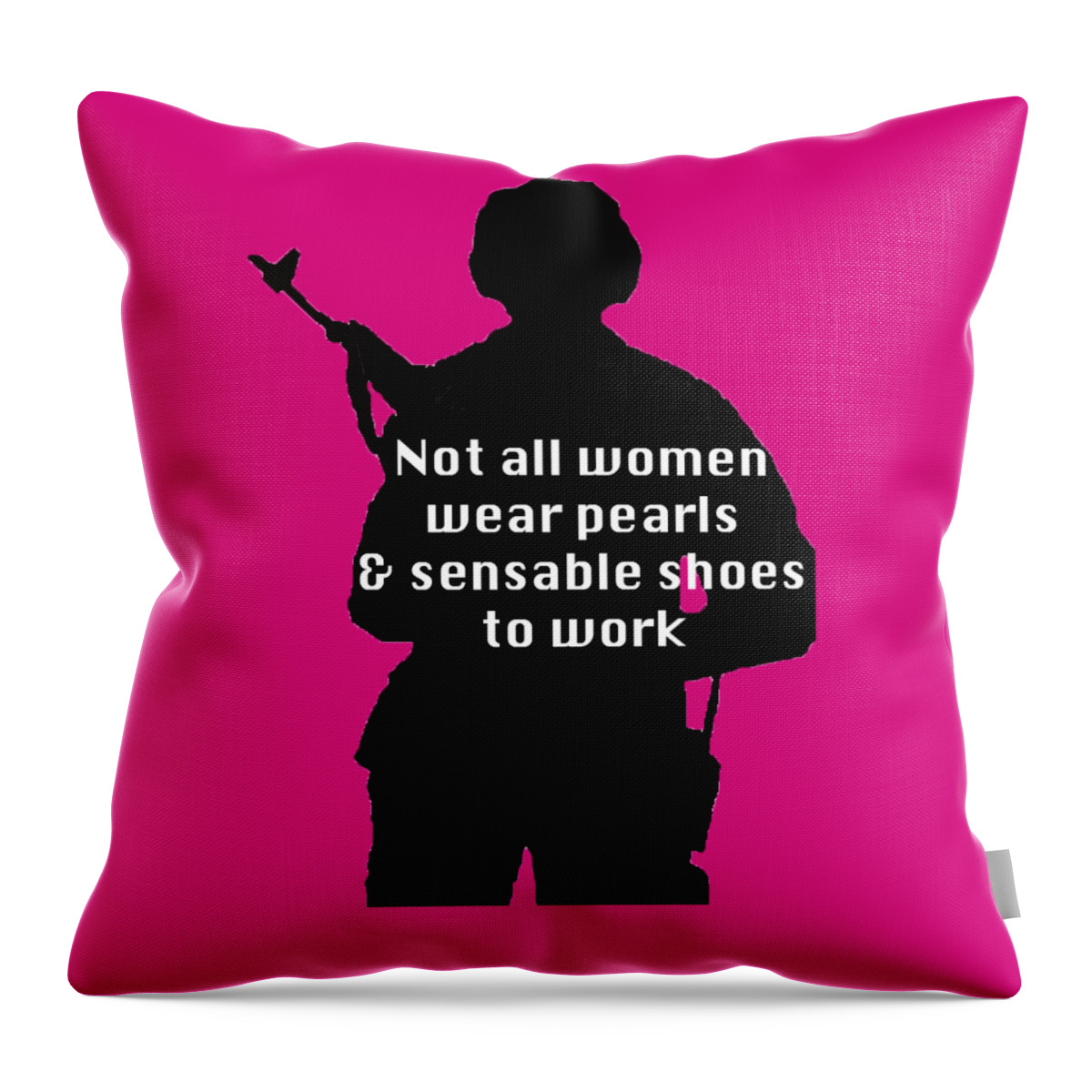 Female Throw Pillow featuring the photograph Not All Women by Melany Sarafis