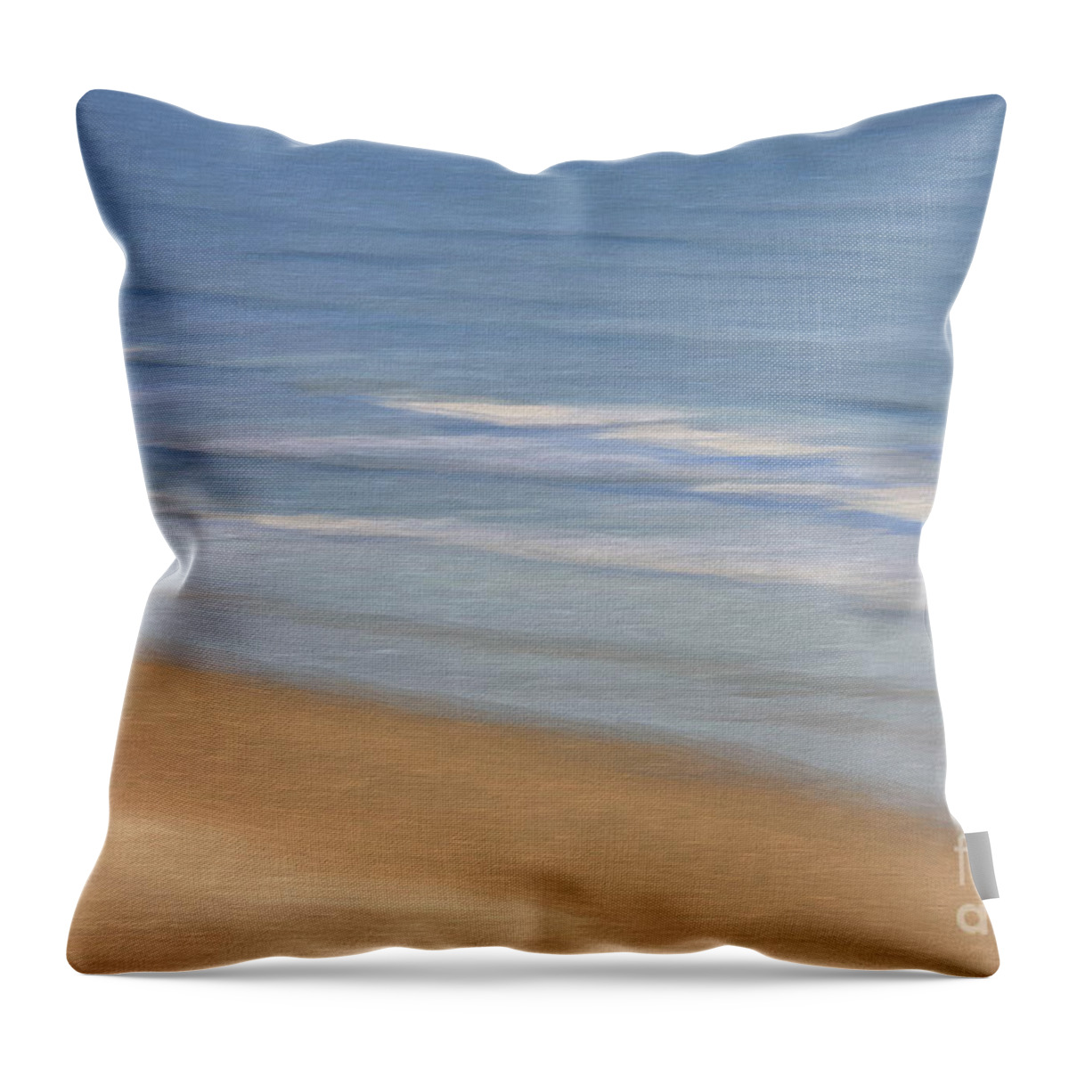Ocean Throw Pillow featuring the digital art Ocean Abstract by Jayne Carney