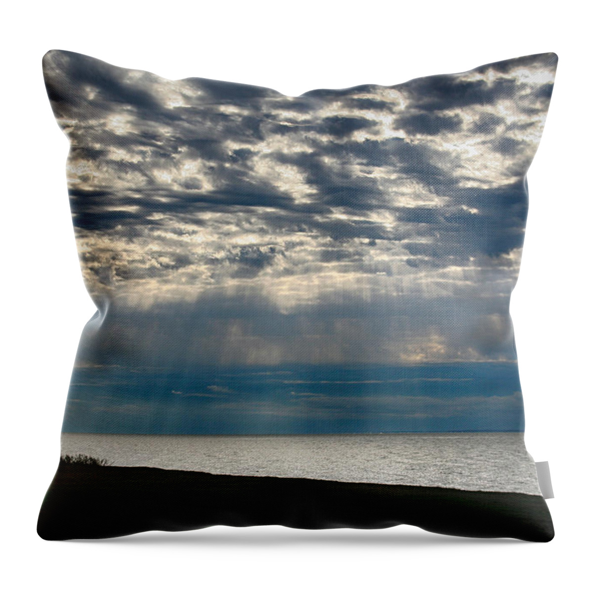 Sky Throw Pillow featuring the photograph October Sky by William Selander