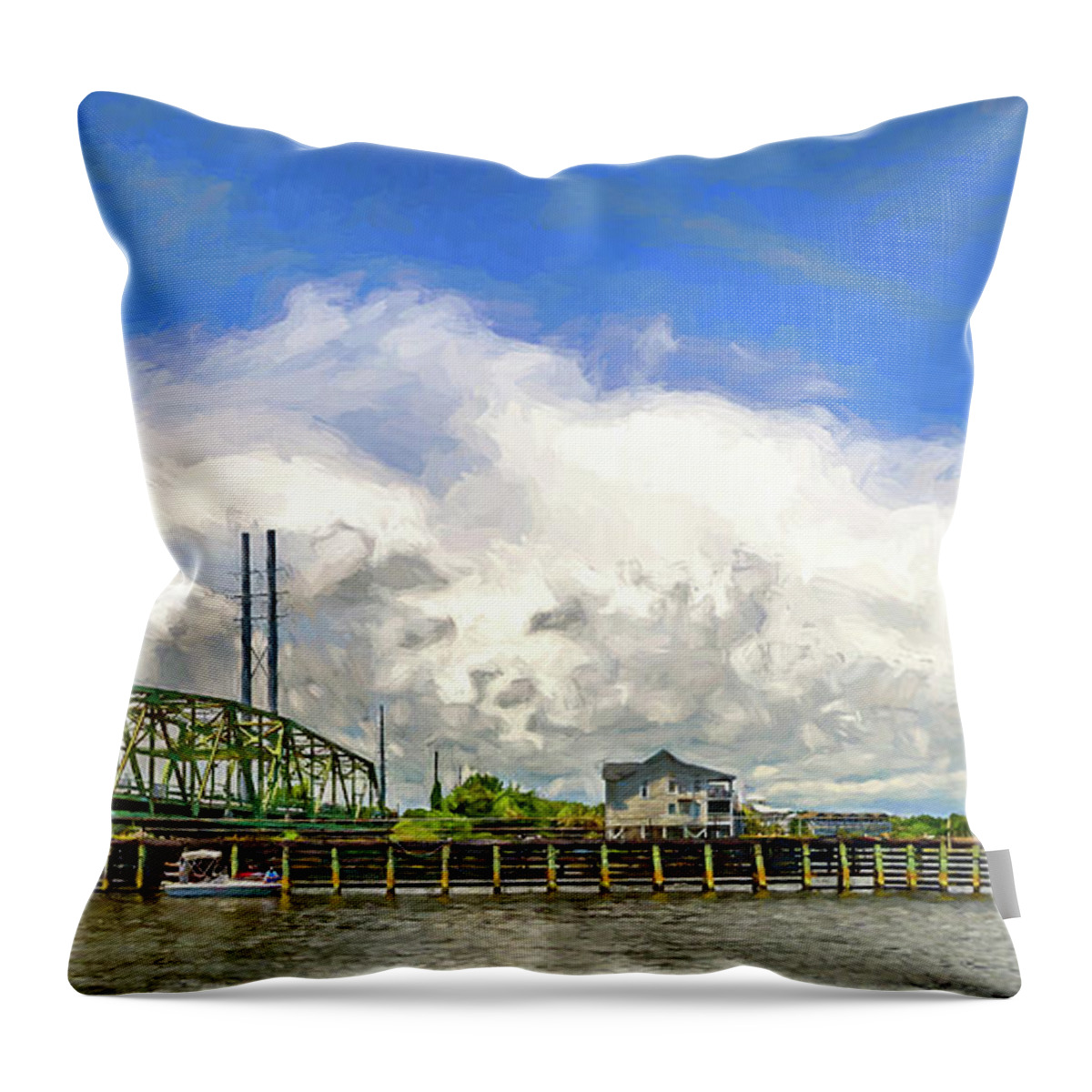 Surf City Throw Pillow featuring the photograph Old and Proud by DJA Images