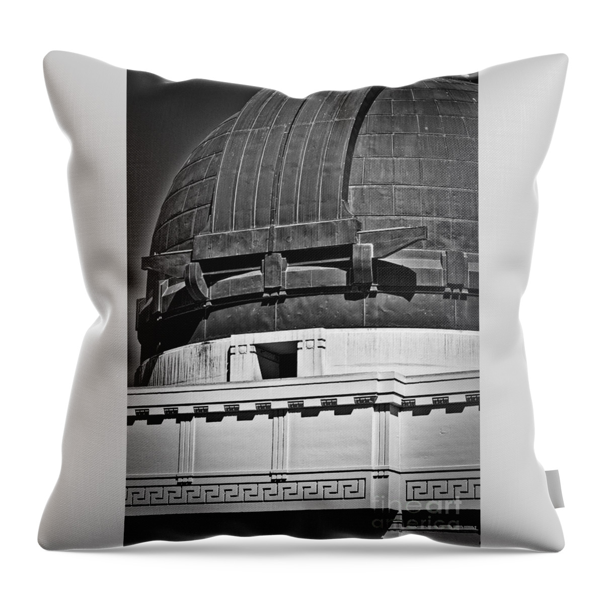 Griffith-park Throw Pillow featuring the photograph Open For The Telescope by Kirt Tisdale