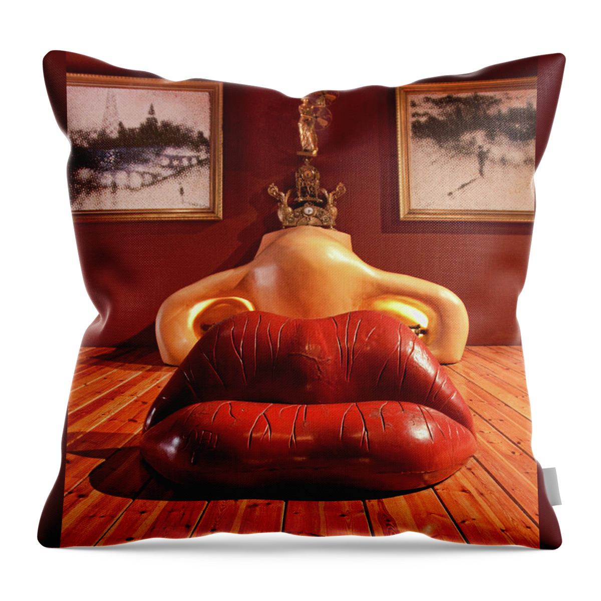 Optical Illusion Throw Pillow featuring the photograph Optical illusion by Tatiana Travelways