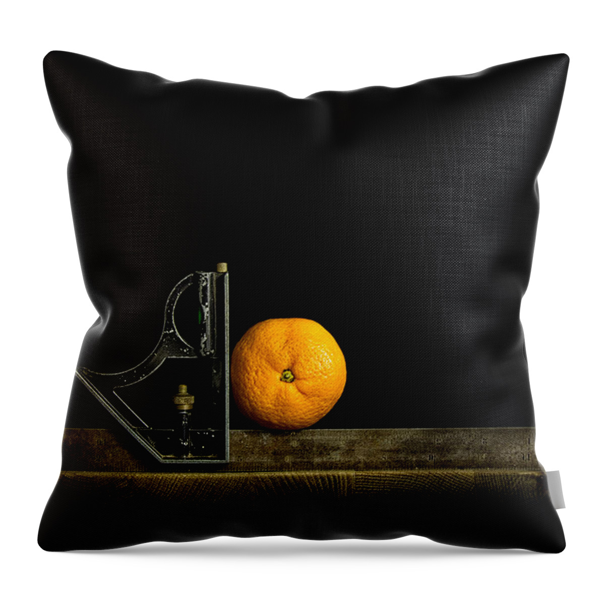 Orange Throw Pillow featuring the photograph Oranges ain't square by Nigel R Bell