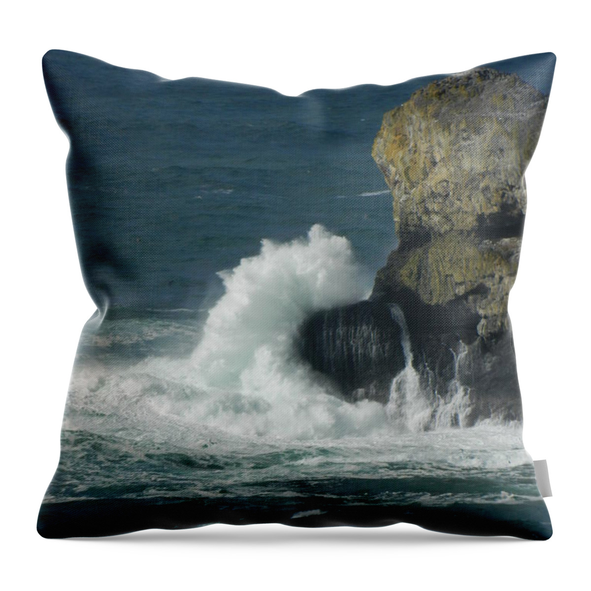 Oregon Throw Pillow featuring the photograph Original Splash by Gallery Of Hope 