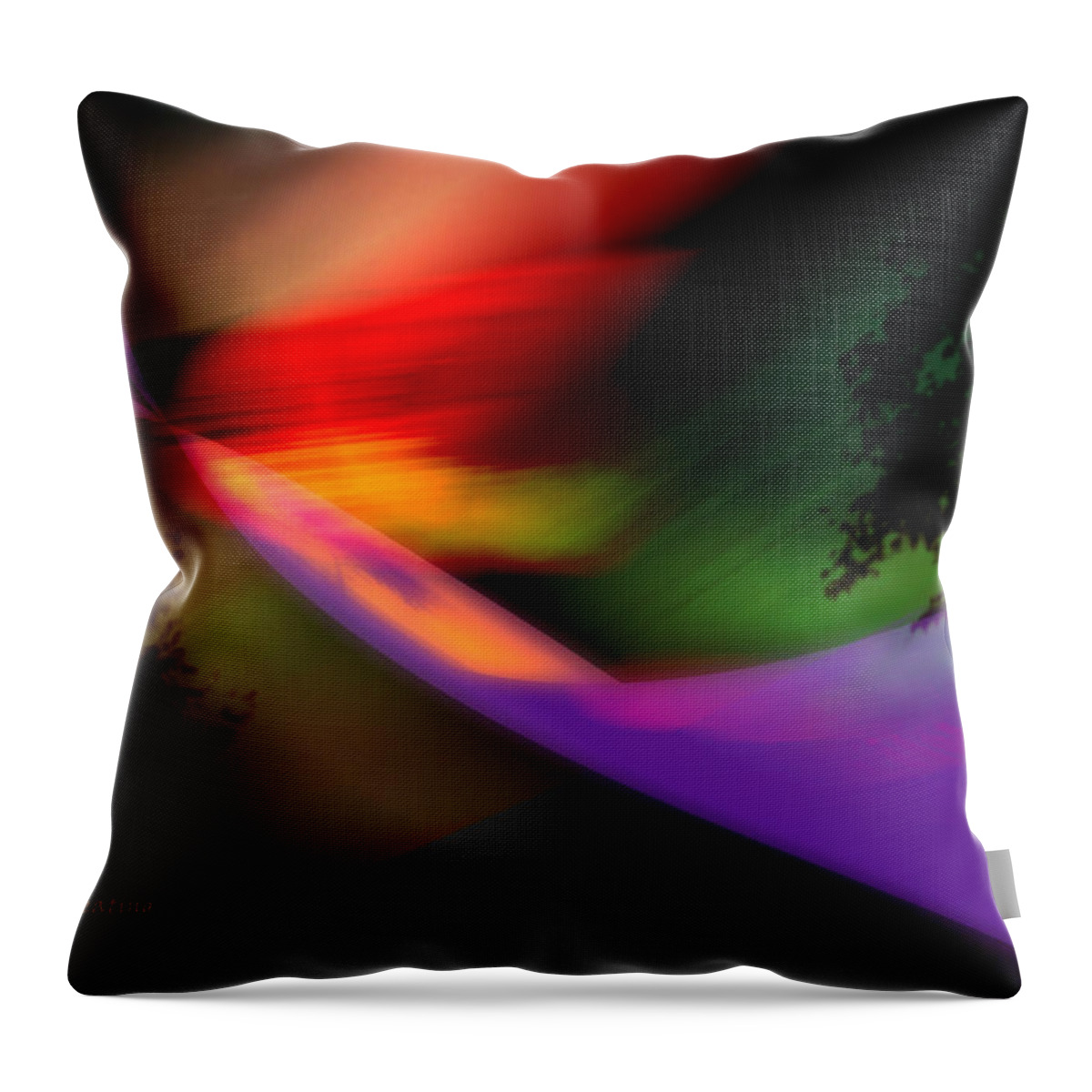  Gerlinde-keating Throw Pillow featuring the painting Our World by Gerlinde Keating - Galleria GK Keating Associates Inc