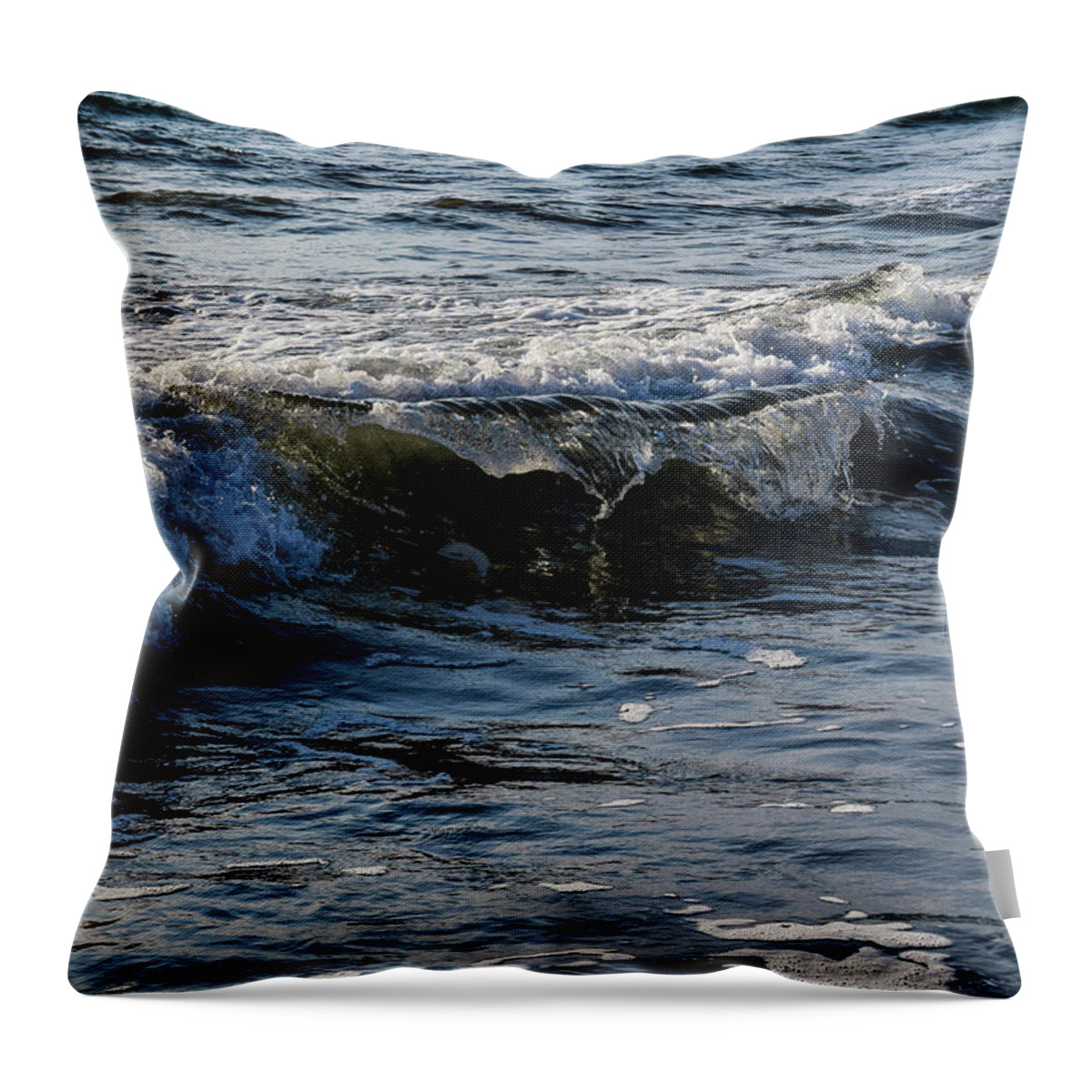 Waves Throw Pillow featuring the photograph Pacific Waves by Nicole Lloyd