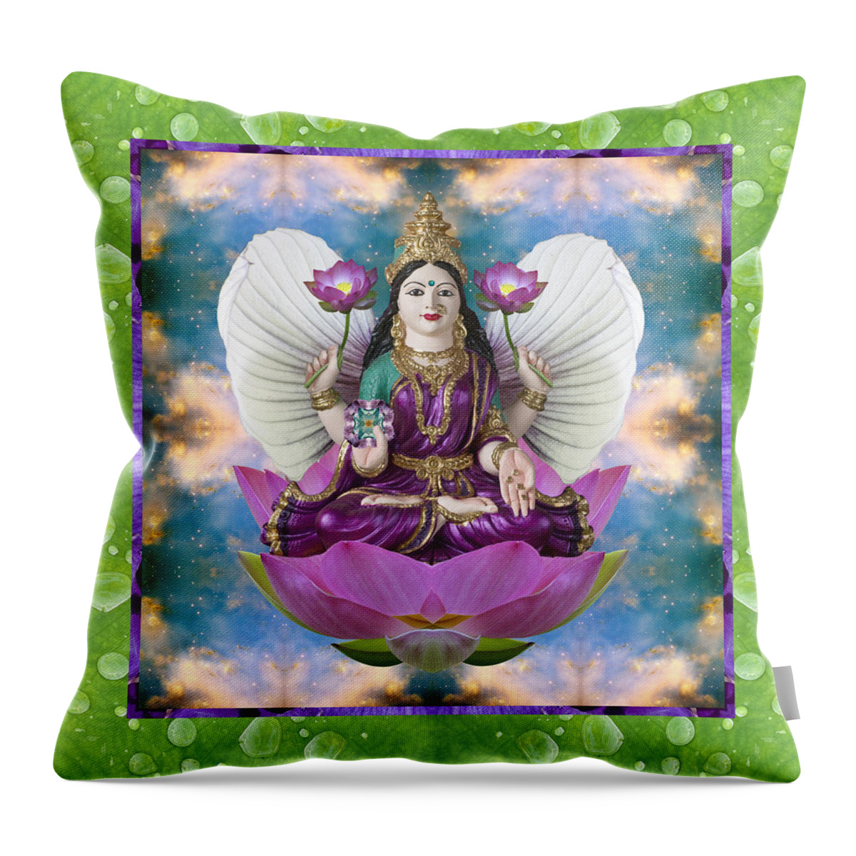 T-shirts Throw Pillow featuring the photograph Padma Lotus by Bell And Todd