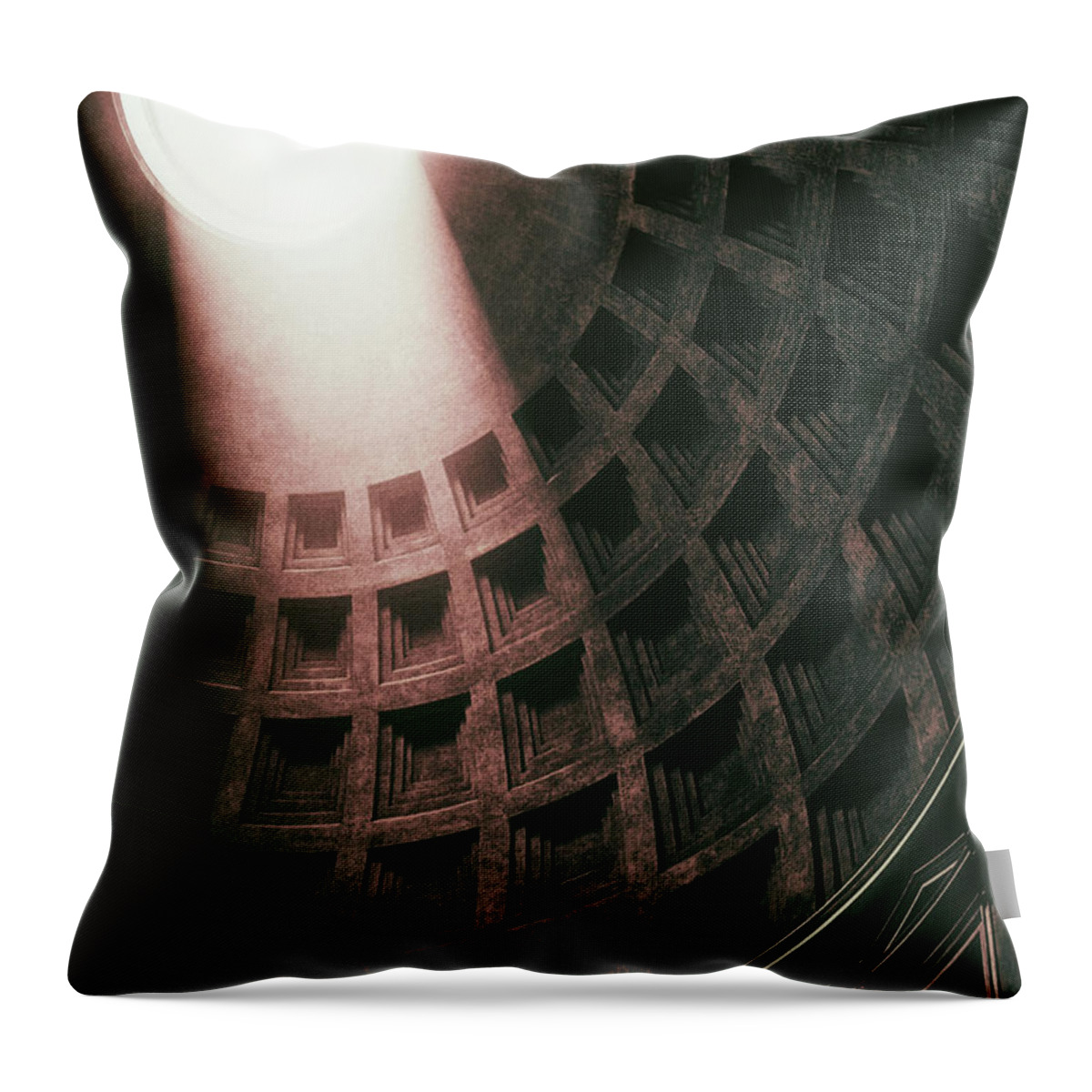 Pantheon Throw Pillow featuring the photograph Pantheon Light by Lawrence Knutsson