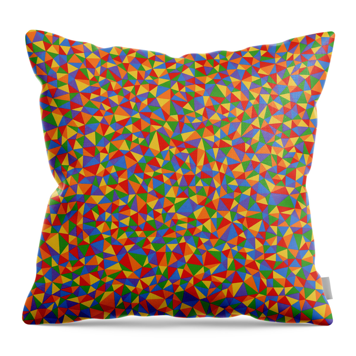 Abstract Throw Pillow featuring the painting Patience by Janet Hansen