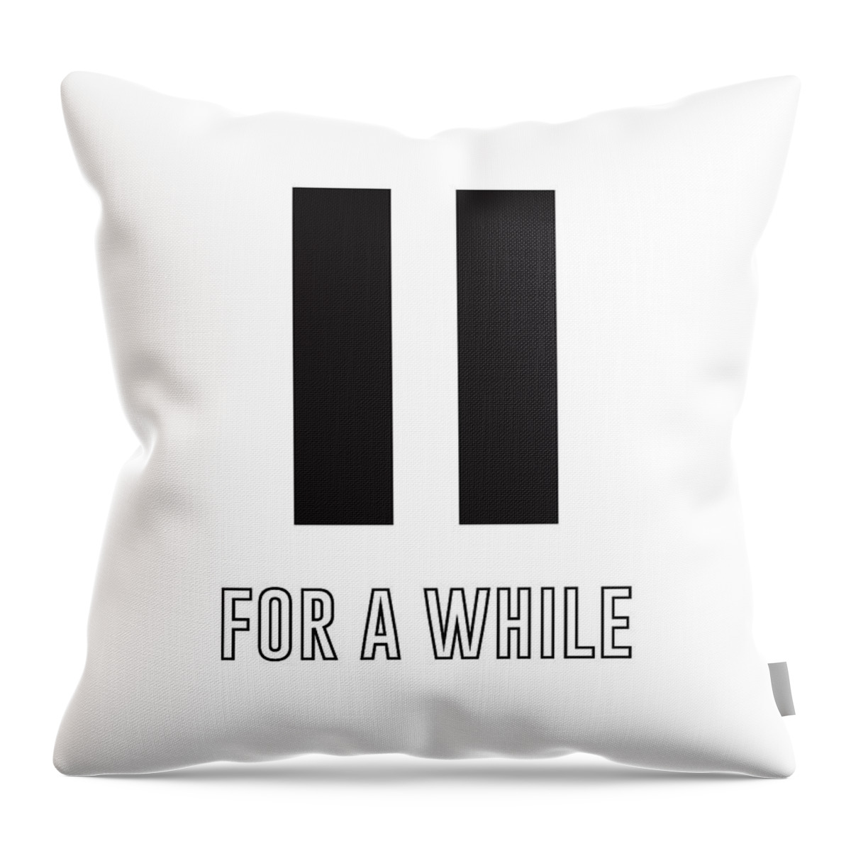 Pause For A While Throw Pillow featuring the mixed media Pause for a while by Studio Grafiikka