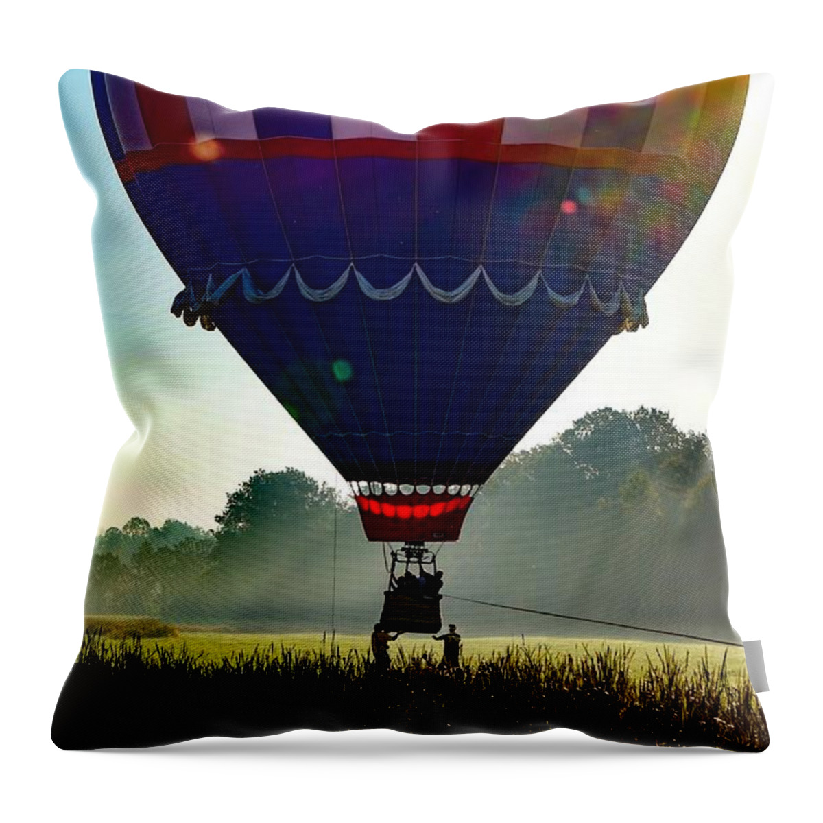  Throw Pillow featuring the photograph Perfect Landing by Kendall McKernon