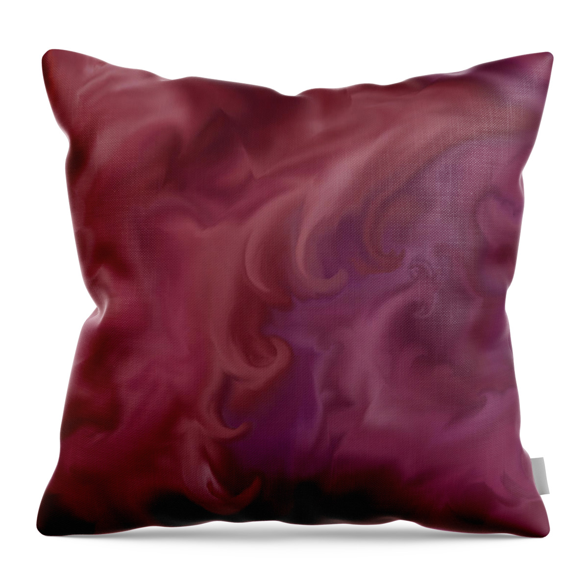 Fantasy Throw Pillow featuring the painting Phoenix Rising by Anne Norskog