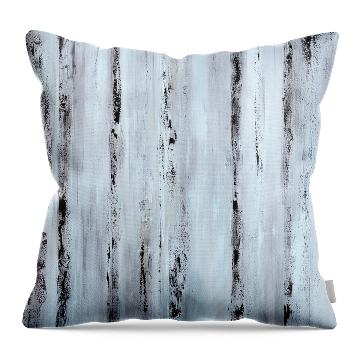 Urban Throw Pillow featuring the painting Pier Planks by Tamara Nelson