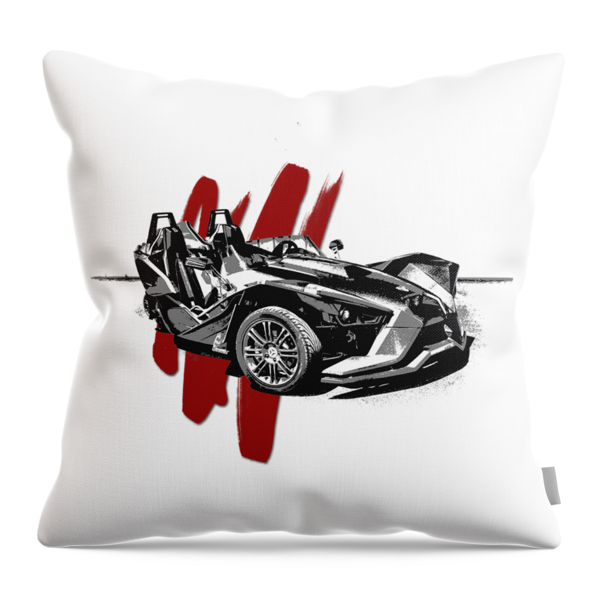 2015 Throw Pillow featuring the digital art Polaris Slingshot Graphic by Melissa Smith