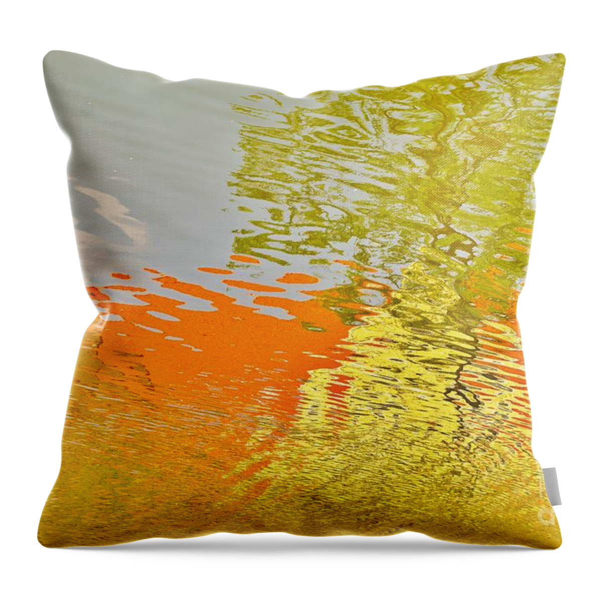 Reflections Throw Pillow featuring the photograph Pond Reflection by Merle Grenz