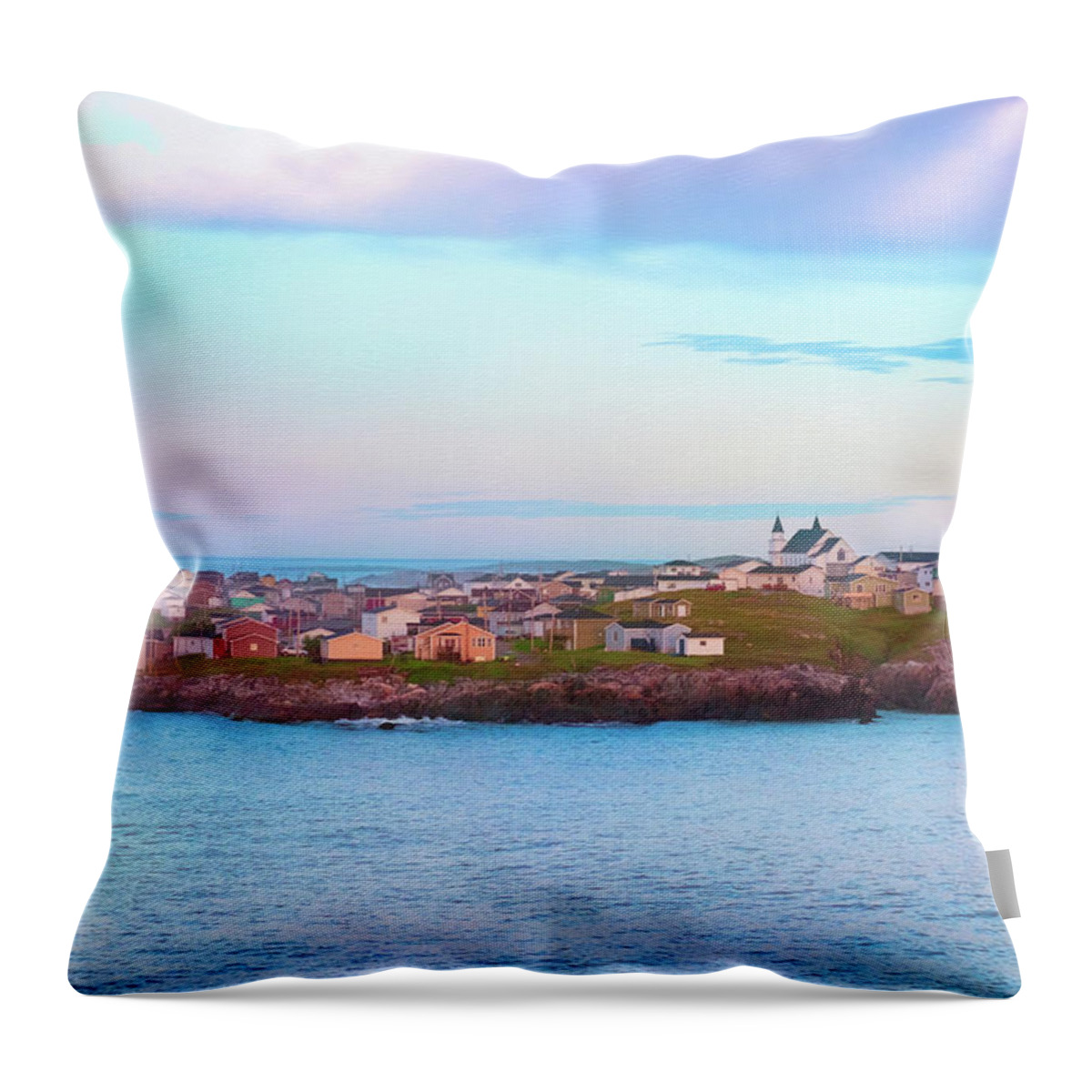2016 Throw Pillow featuring the photograph Port Aux Basques by Kate Hannon