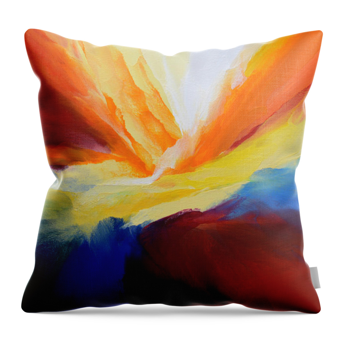 Pour Throw Pillow featuring the painting Pour Out Your Heart by Linda Bailey