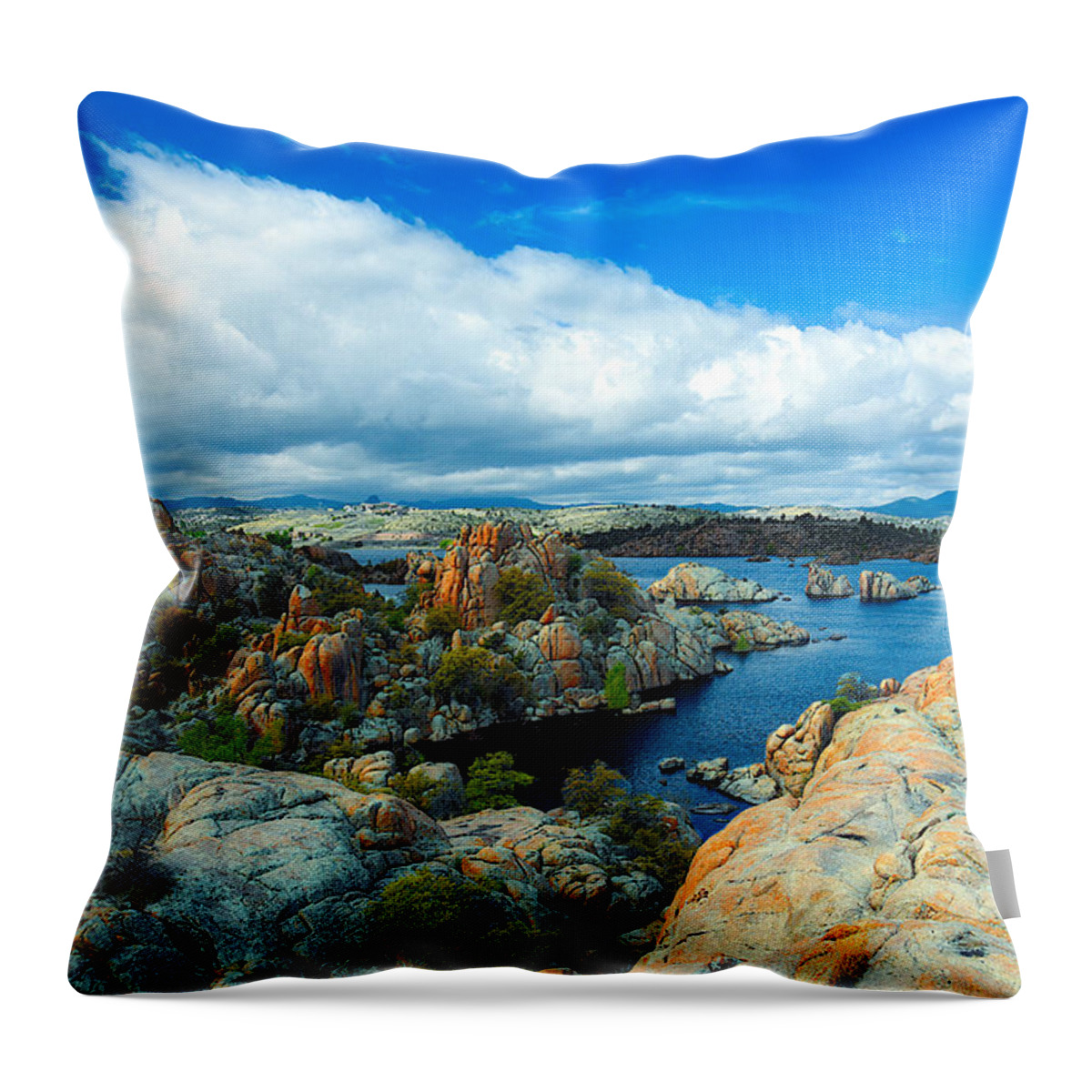 Prescott Throw Pillow featuring the photograph Prescott Rocks by Richard Gehlbach