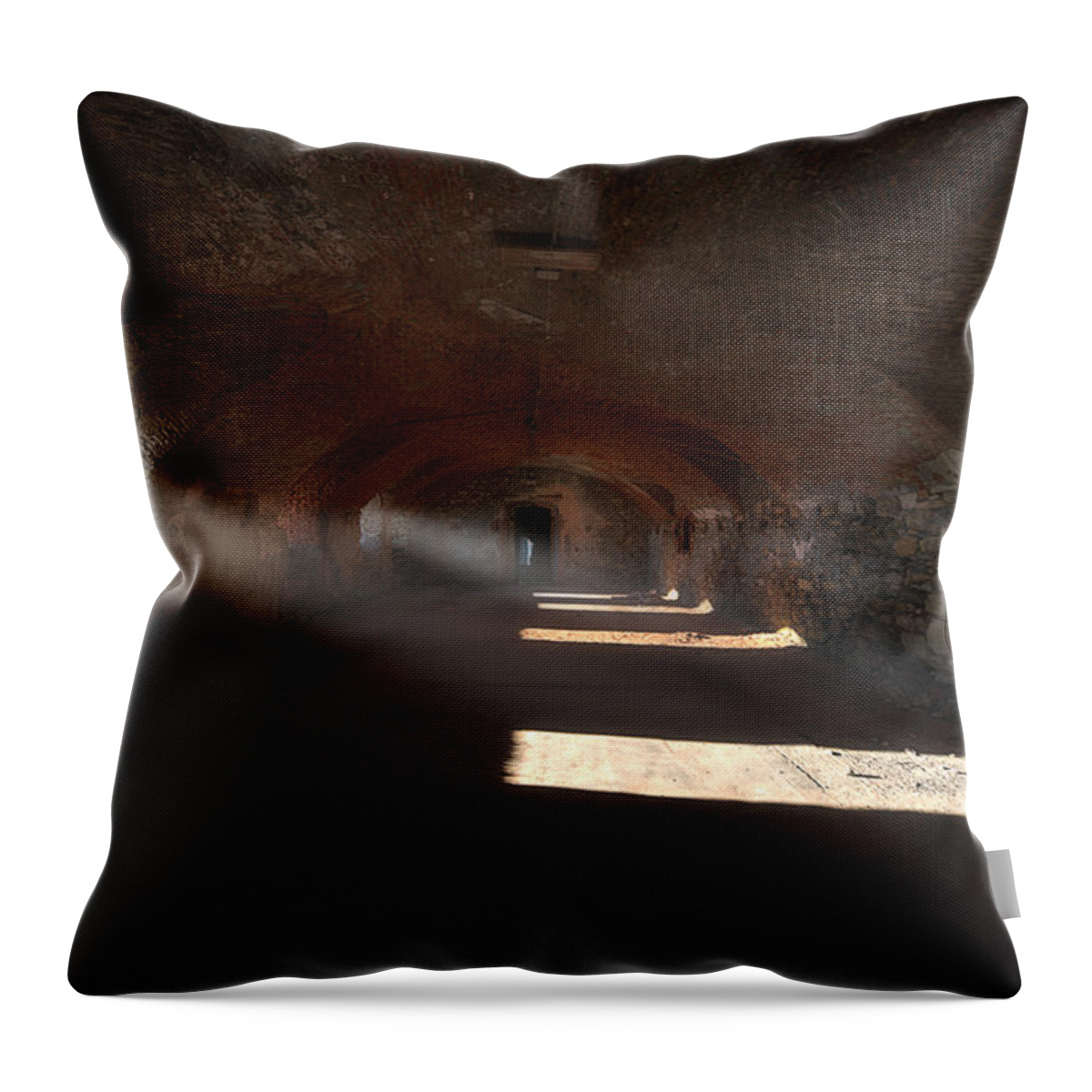 Genoa Forts Throw Pillow featuring the photograph Rays Of Light - Raggi Di Luce by Enrico Pelos