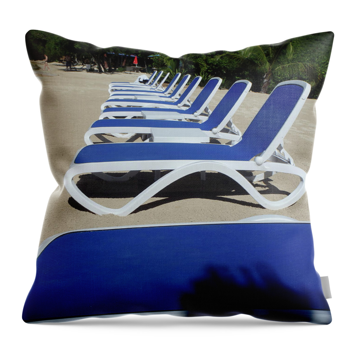Beach Throw Pillow featuring the photograph Ready for the Beach by Ted Keller