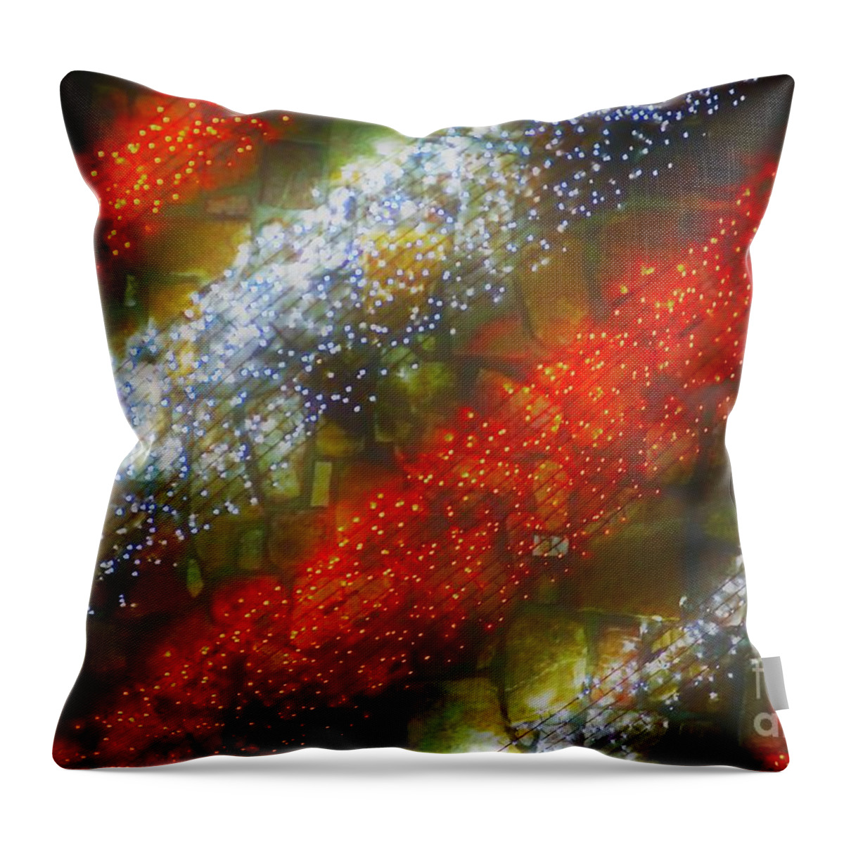Red Throw Pillow featuring the photograph Red and White by Merle Grenz