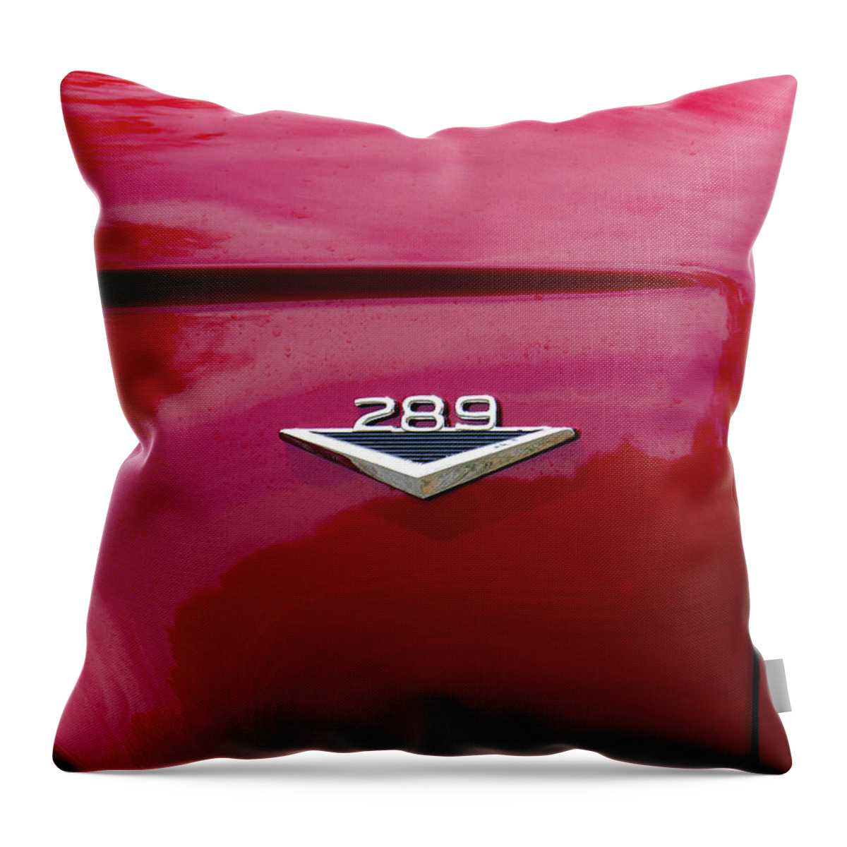 Richard Reeve Throw Pillow featuring the photograph Red Bronco 289 by Richard Reeve