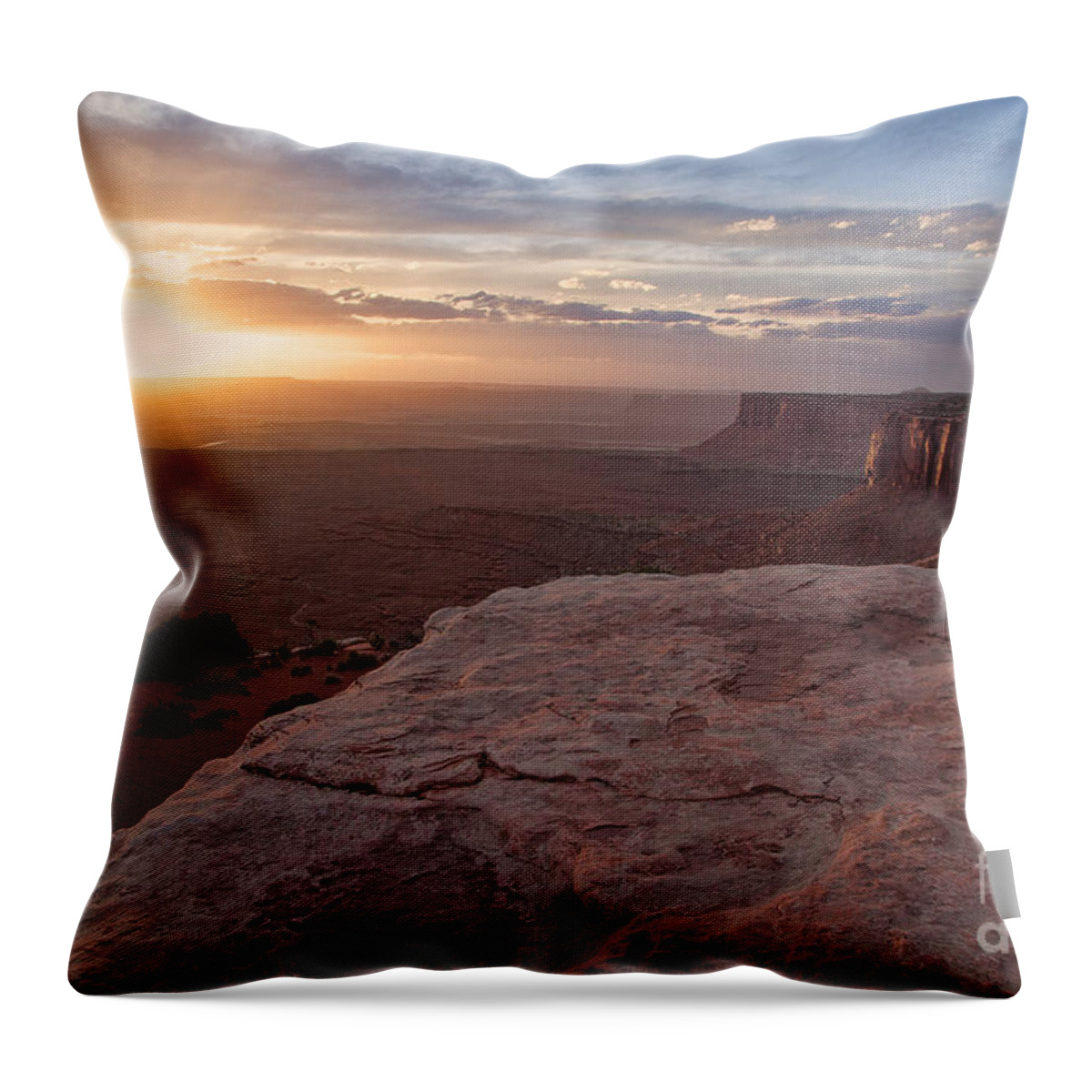 Utah Throw Pillow featuring the photograph Red Cliffs of Utah by Jim Garrison