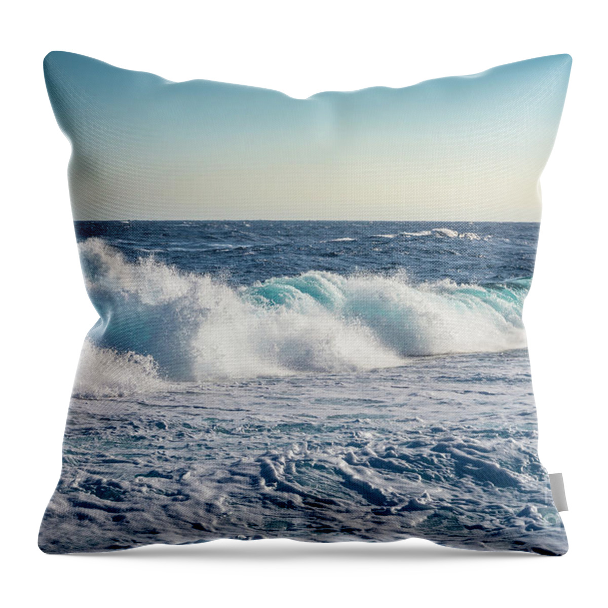 Africa Throw Pillow featuring the photograph Reef Break On The Morning Light by Hannes Cmarits