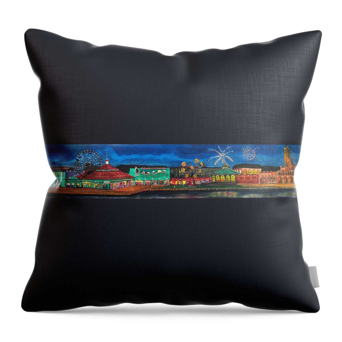 Asbury Art Throw Pillow featuring the painting Remember When by Patricia Arroyo
