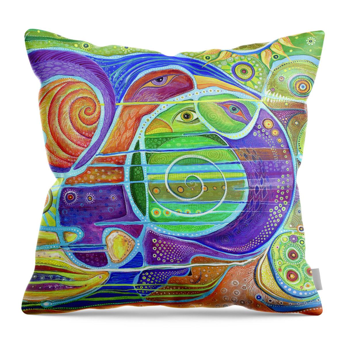 Rising Again Throw Pillow featuring the painting Rising Again - The Strength of the Human Spirit by Tanielle Childers