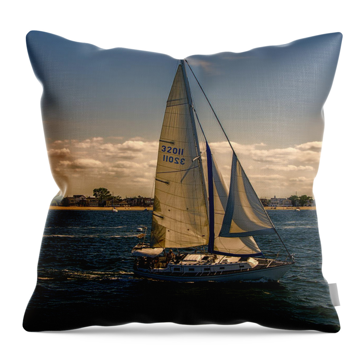Sailing Throw Pillow featuring the photograph Sailing by Cathy Kovarik