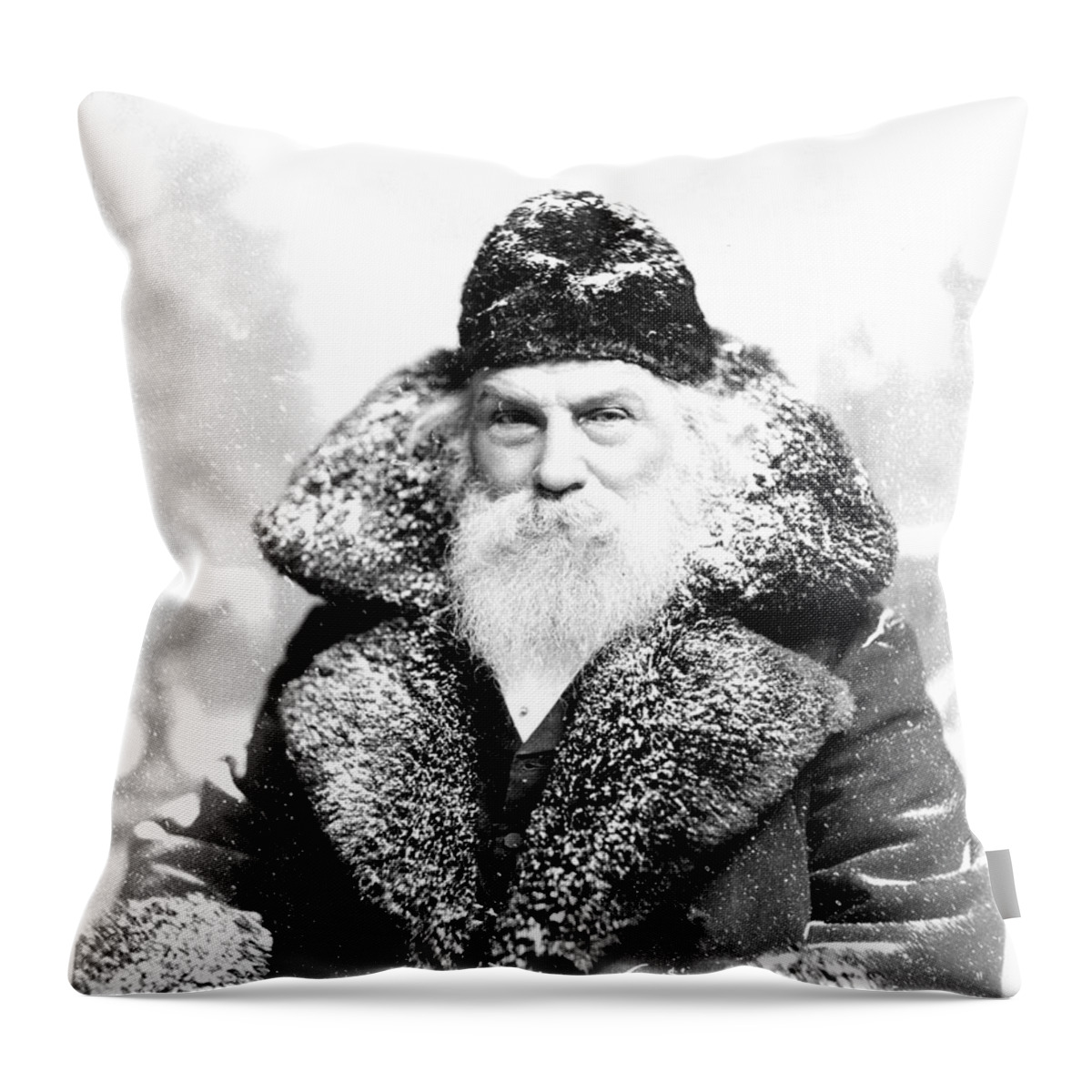 Santa Claus Throw Pillow featuring the digital art Santa Claus by David Bridburg