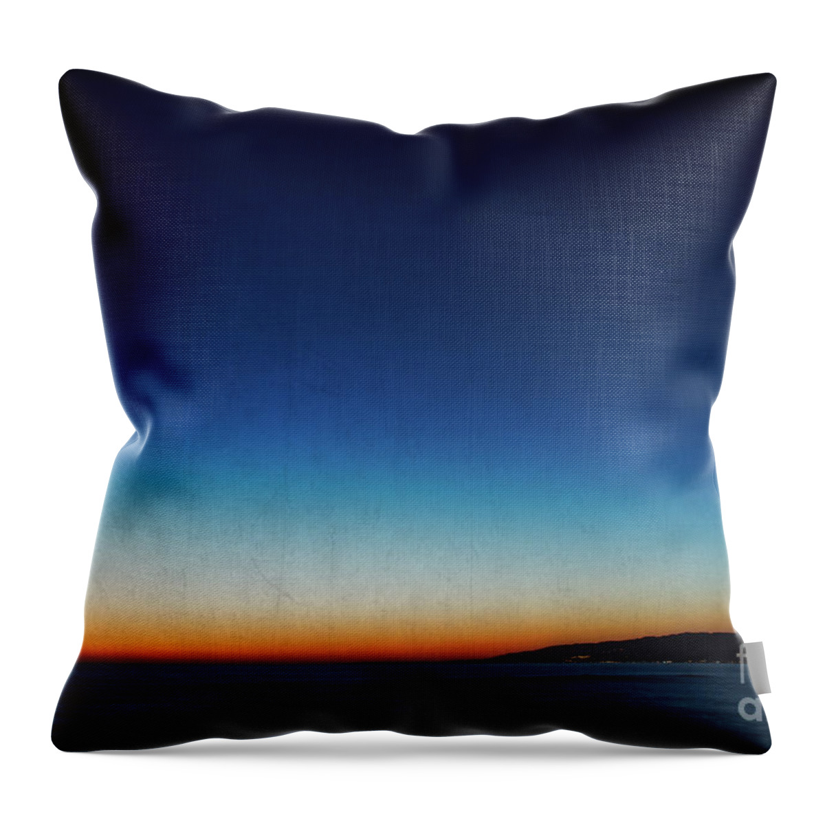 Santa Monica Throw Pillow featuring the photograph Santa Monica Sunset 1 by Doug Sturgess